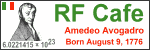 Happy Birthday Amedeo Avogadro! - Please click here to visit RF Cafe.