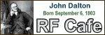 Happy Birthday John Dalton! - Please click here to visit RF Cafe.
