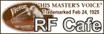 "His Master's Voice" trademarked. Click here to return to the RF Cafe homepage.