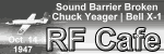 Chuck Yeager breaks the sound barrier.  Please click here to visit RF Cafe.