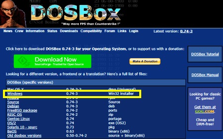 DOSBox for RF Workbench - RF Cafe