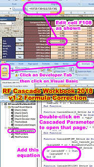 RF Cascade Workbook v1.2 Noise Figure equation edit - RF Cafe