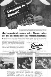 Eimac Tubes Advertisement from September 1942 QST - RF Cafe