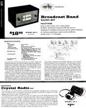Vintage Heathkit CR-1 Crystal Receiver Kit 1958 Catalog (p40) - RF Cafe Cool Product
