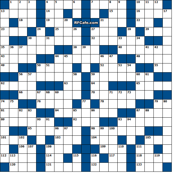 Science & Electronics Crossword Puzzle for June 18, 2017 - RF Cafe