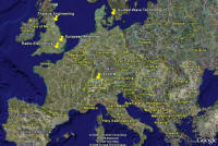 RF Cafe: Google Earth Locations - Europe