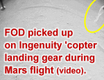 NASA Ingenuity 'Copter Picks up FOD on Mars - RF Cafe