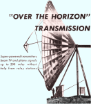 "Over the Horizon" Transmission, August 1955 Popular Electronics - RF Cafe