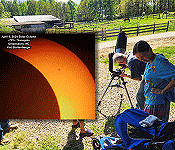 Solar Eclipse from Greensboro, NC, April 8, 2024 - RF Cafe