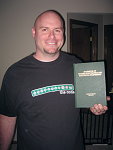 RF Cafe Book Contest winner Jeremy K. proudly displays his prize - Handbook of Modern Electronics and Electrical Engineering