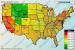 County-by-county gas price map of the U.S.