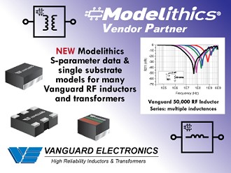 Modelithics® Adds New S-Parameter Models for Vanguard Electronics Inductors and Transformers - RF Cafe