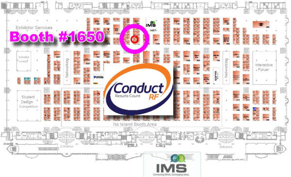 Visit ConductRF in Booth 1650 at IMS2018 - RF Cafe