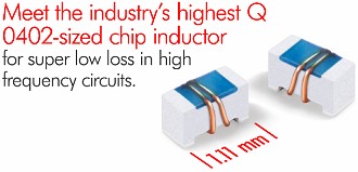 Coilcraft High Q 0402-Sized Inductors - RF Cafe