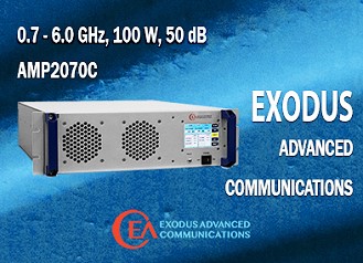 Exodus Advanced Communications Intros 700-6000 MHz, 100 W SSPA  - RF Cafe