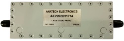 Anatech Electronics 2205.5 MHz Cavity Bandpass Filter - RF Cafe