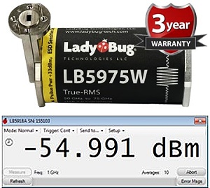 LadyBug LB5975W 50 GHz to 75 GHz True RMS Power Sensor - RF Cafe