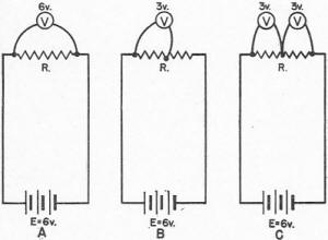 Electricity - Basic Navy Training Courses - Figure 37 - Voltage in a series circuit