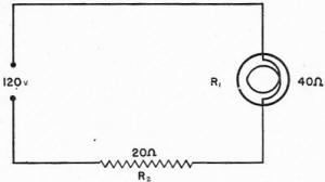 Electricity - Basic Navy Training Courses - Figure 41 - Controllinf current by series resistance