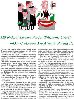 $15 Federal License Fee for Telephone Users?, November 15, 1965 Electronics Magazine - RF Cafe