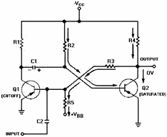 Monostable multivibrator (stable state) - RF Cafe