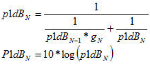 P1dB cascade formula / equation
