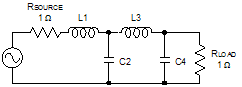 Prototype filter schematic - inductor input