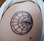 Smith Chart tattoo on the arm of Christopher Sanabria - RF Cafe