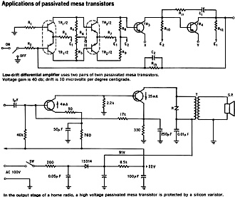 Applications of Passivated Mesa Transistors - RF Cafe