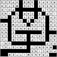 Electronic Crossword Solution, July 1961 Electronics World - RF Cafe
