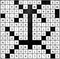Crossword Puzzle Solution - Electronics & Other Things, August 1960 Electronics World - RF Cafe
