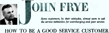 Mac's Service Shop: How to Be a Good Customer, January 1969 Electronics World - RF Cafe