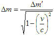 RF Cafe - Relativistic mass increase equation formula
