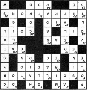 Crossword Puzzle Solution from September 1957 Popular Electronics - RF Cafe