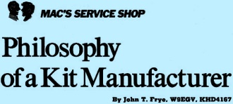 Mac's Service Shop: Philosophy of a Kit Manufacturer, November 1972 Popular Electronics - RF Cafe