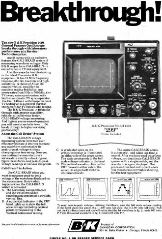 B & K Precision 1440 General Purpose Oscilloscope, January 1972 Popular Electronics - RF Cafe