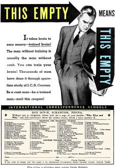 International Correspondence Schools, August 1937 Popular Mechanics - RF Cafe