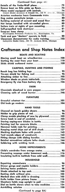 April 1943 Popular Mechanics Table of Contents (p3) - RF Cafe