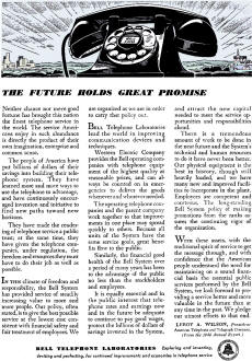 Bell Telephone Laboratories - The Future Holds Great Promise, August 1949 Popular Science - RF Cafe