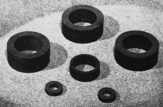 Typical ferrite cores for toroidal inductors - RF Cafe
