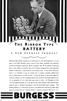 Burgess Advertisement, August 1934 QST - RF Cafe
