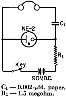 Circuit diagram for the code-practice oscillator - RF Cafe
