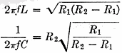 L-section equation - RF Cafe