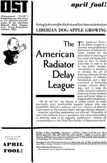 The American Radiator Delay League, April 1933 QST - RF Cafe