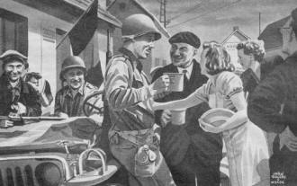 RF Cafe - Hams in Combat, We were the first Americans to enter the town , April 1945 QST