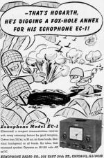 Hogarth in Echophone Radio Ad, September 1943 Radio-Craft - RF Cafe