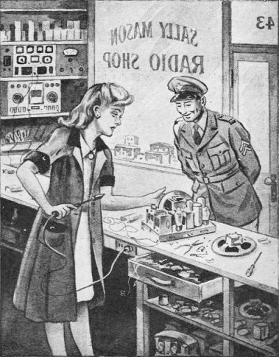 Sally, the Service Maid, April 1944 Radio Craft - RF Cafe