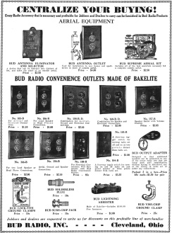 Bud Radio Advertisement, May 1930 Radio-Craft - RF Cafe