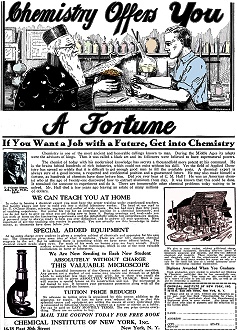 Chemical Institute of New York Ad, June 1930 Radio-Craft - RF Cafe