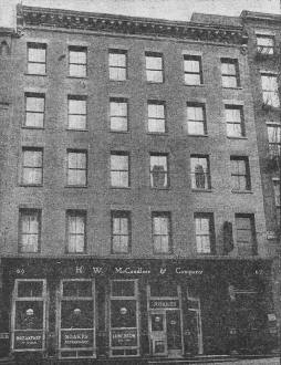 Reconstruction of the 1907 appearance of the building at 67-69 Park Place - RF Cafe